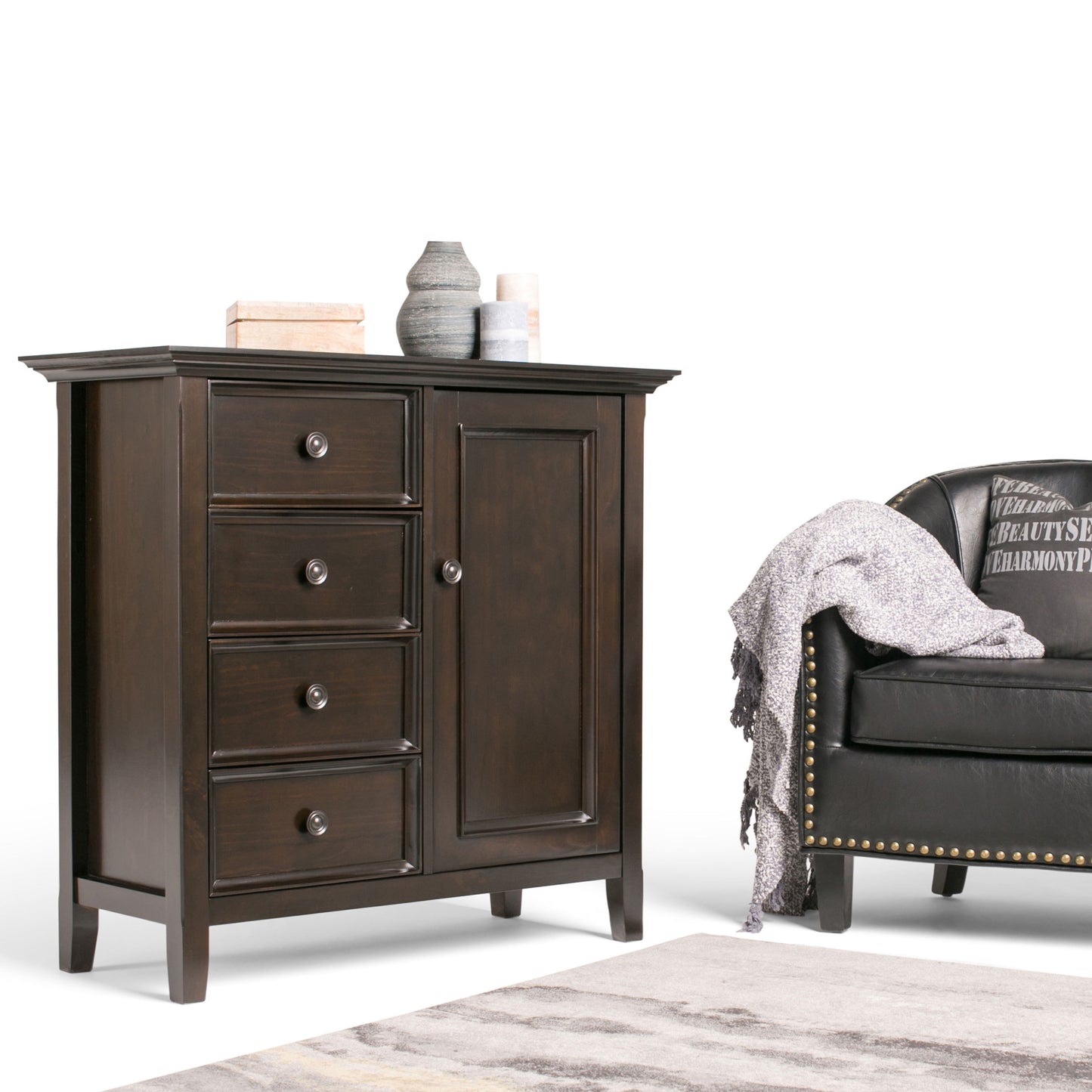 Amherst - Medium Storage Cabinet - Hickory Brown