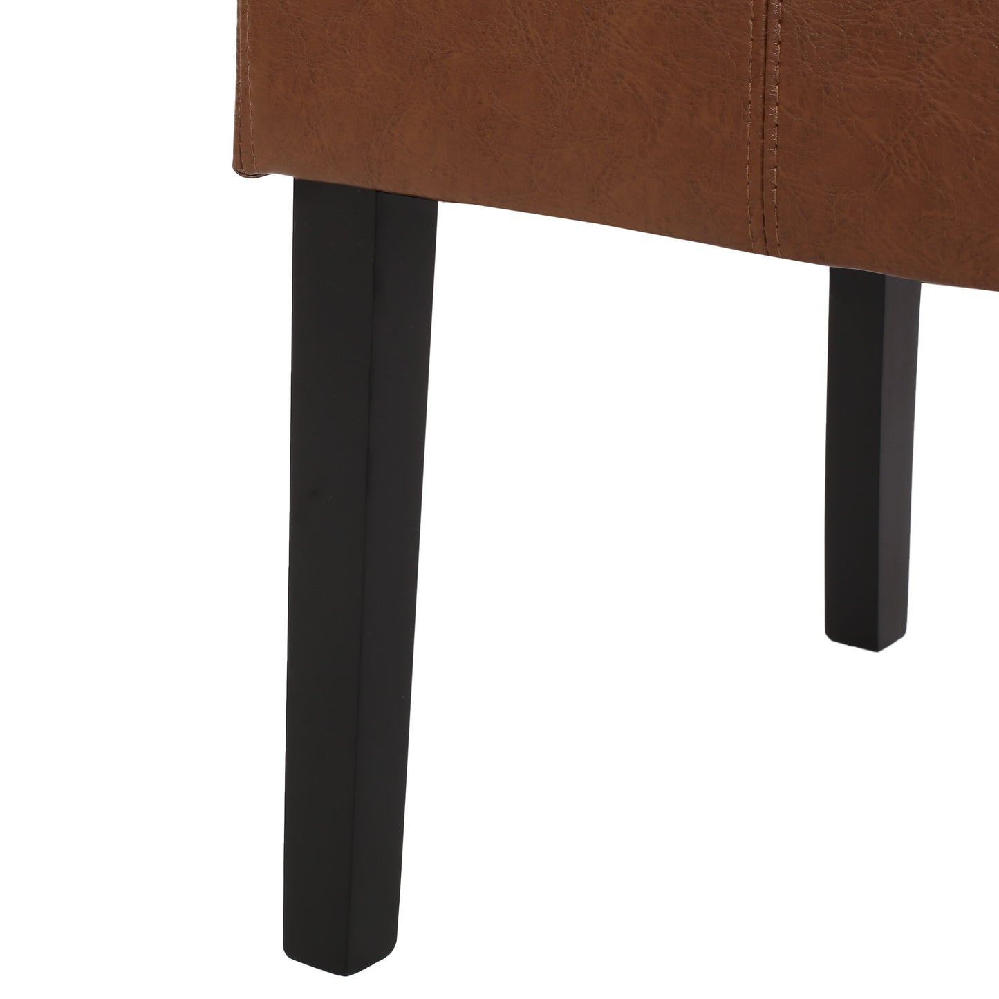 Pertica - Dining Chair With T - Stitch Design (Set of 2) - Light Brown