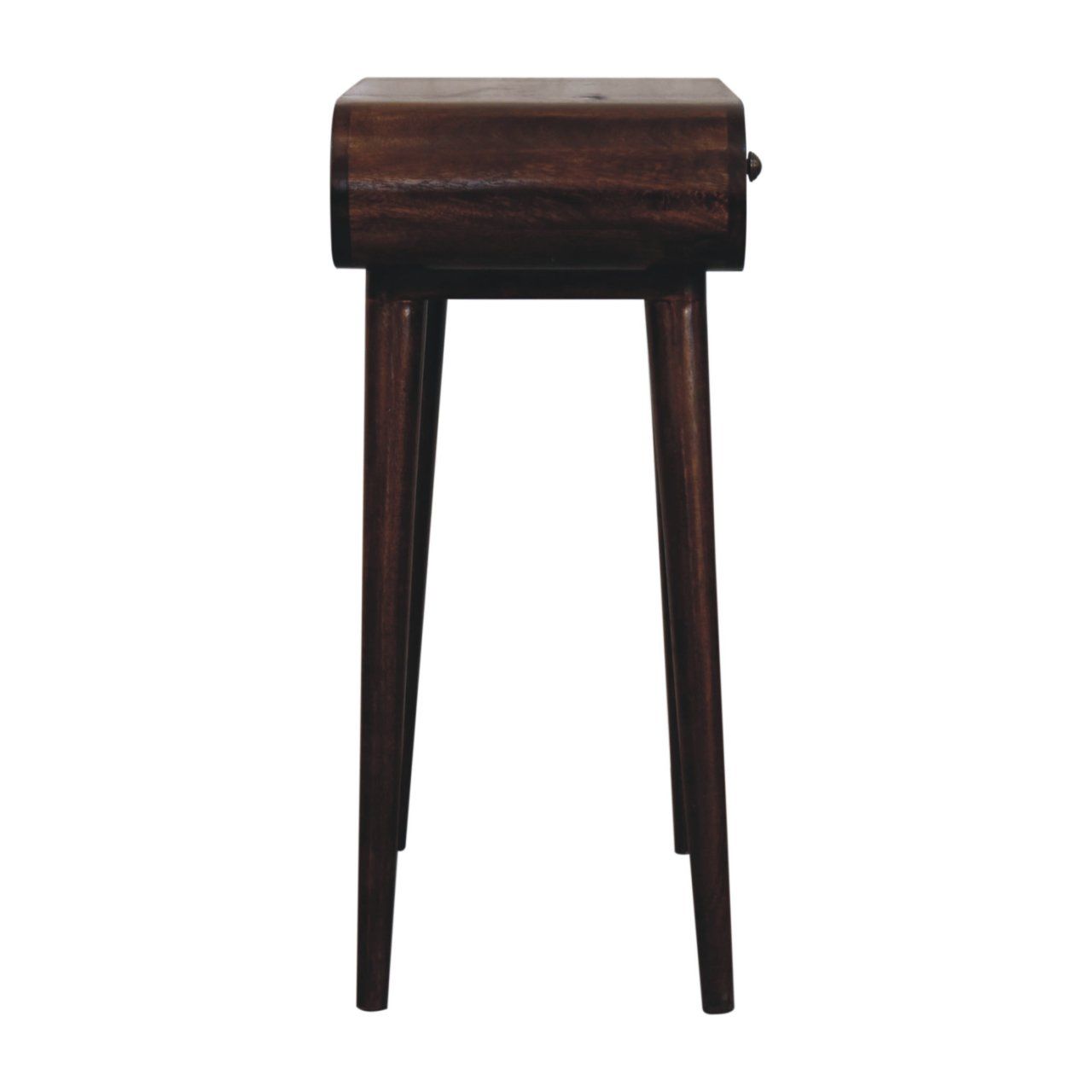Mini Dressing Table With Foldable Mirror - Walnut