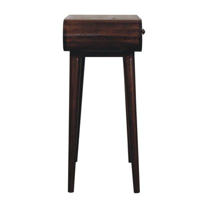 Mini Dressing Table With Foldable Mirror - Walnut