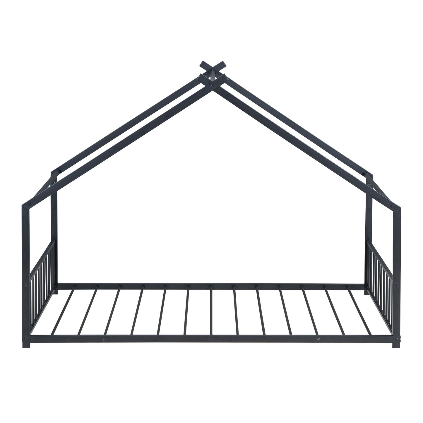 Twin Size House Bed - Black