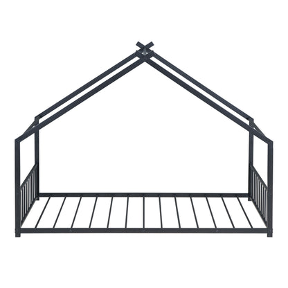 Twin Size House Bed - Black