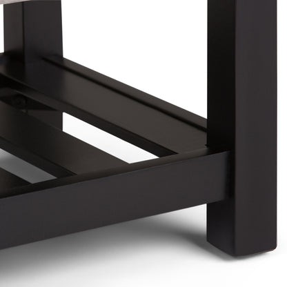 Cosmopolitan - Storage Ottoman Bench With Open Bottom - Cloud Gray