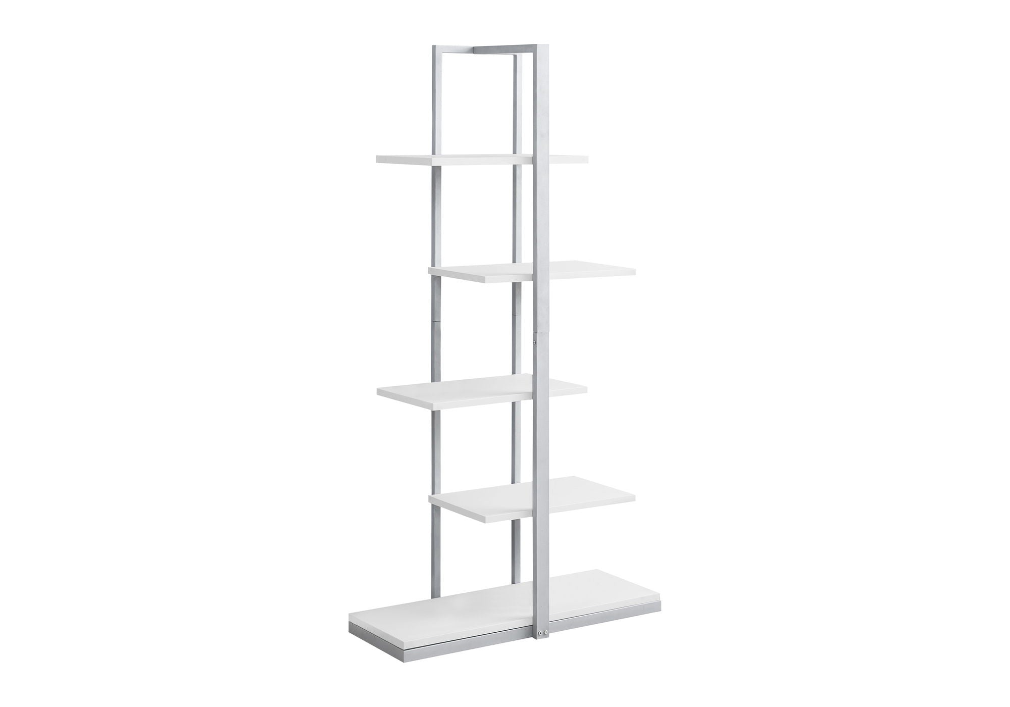 Bookshelf, Bookcase, Etagere, 5 Tie For Office, Contemporary & Modern - White