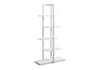 Bookshelf, Bookcase, Etagere, 5 Tie For Office, Contemporary & Modern - White