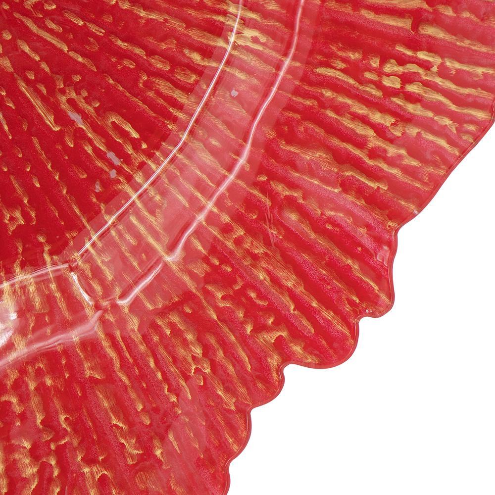 Reef Plastic Charger Plate (Set of 8) - Red