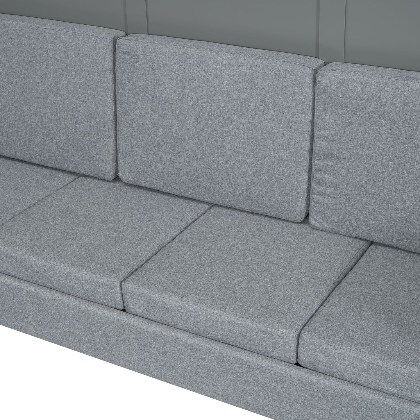 Queen Size Murphy Wall Bed With Sofa - Gray