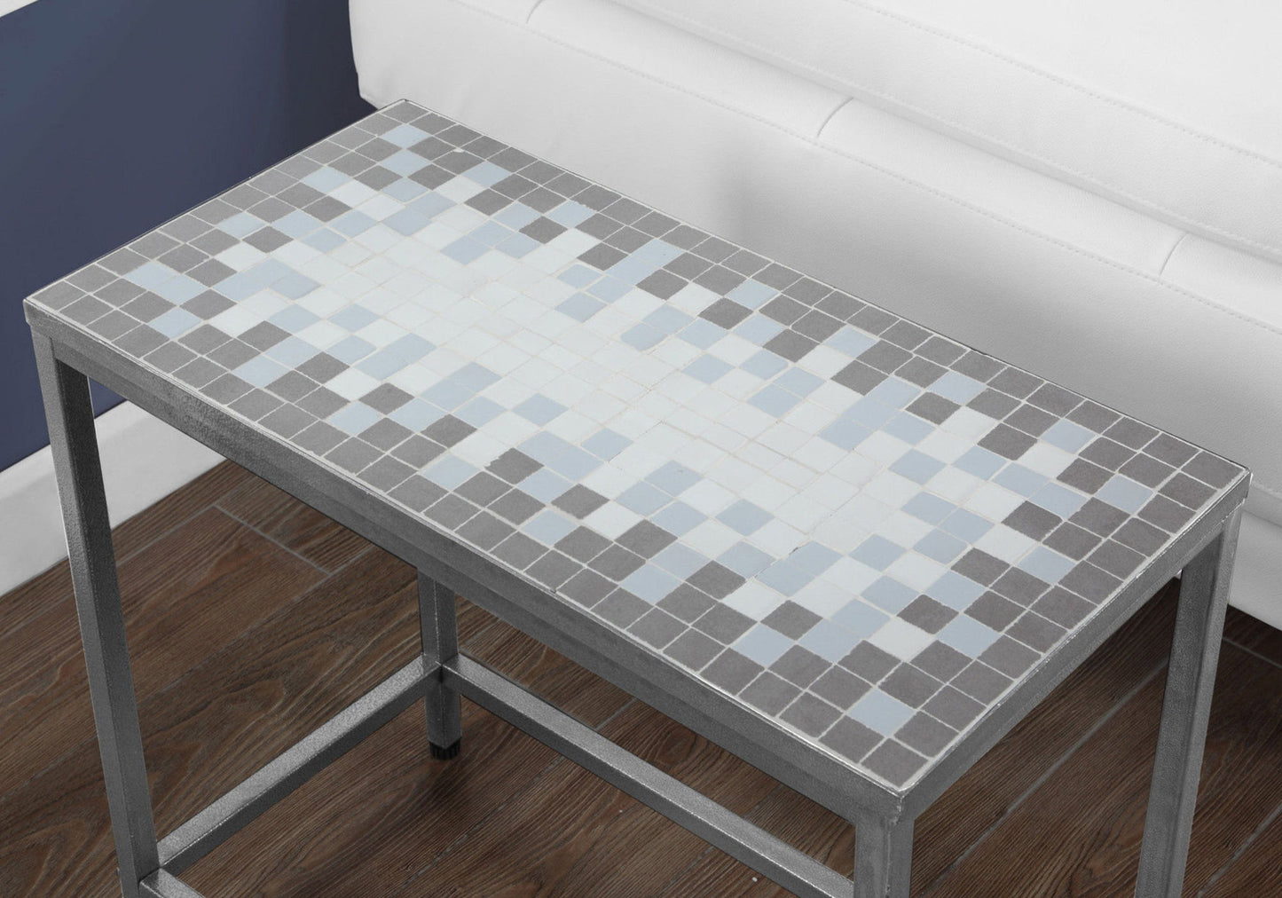 Accent Table, Side Transitional Durable Construction - Gray