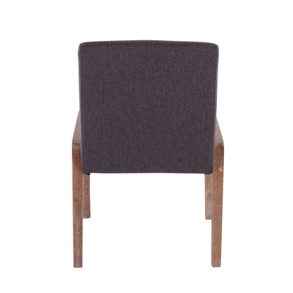 Carmen - Contemporary Chair (Set of 2) - White Washed / Gray