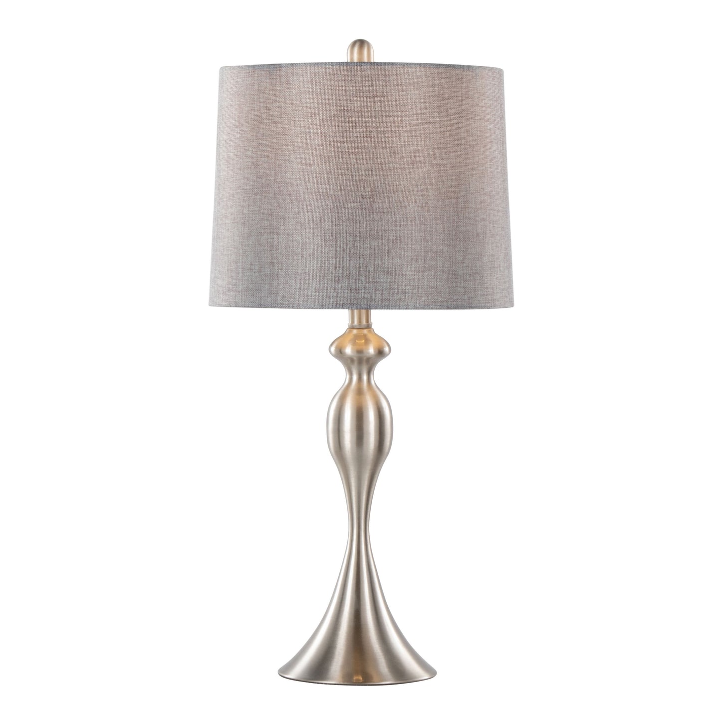 Ashland - Contemporary Table Lamp (Set of 2) - Nickel / Gray
