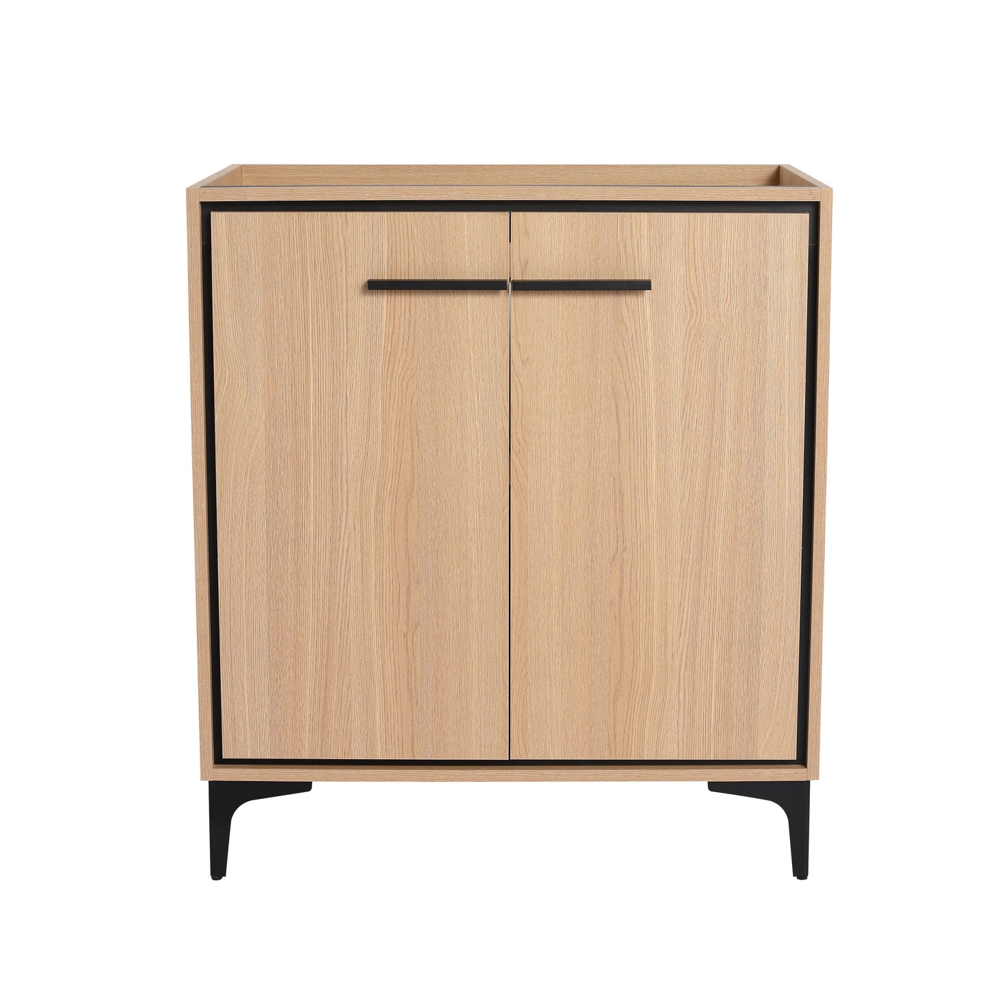 Bathroom Vanity Base With Storage Cabinet, Engineering Wood - Oak