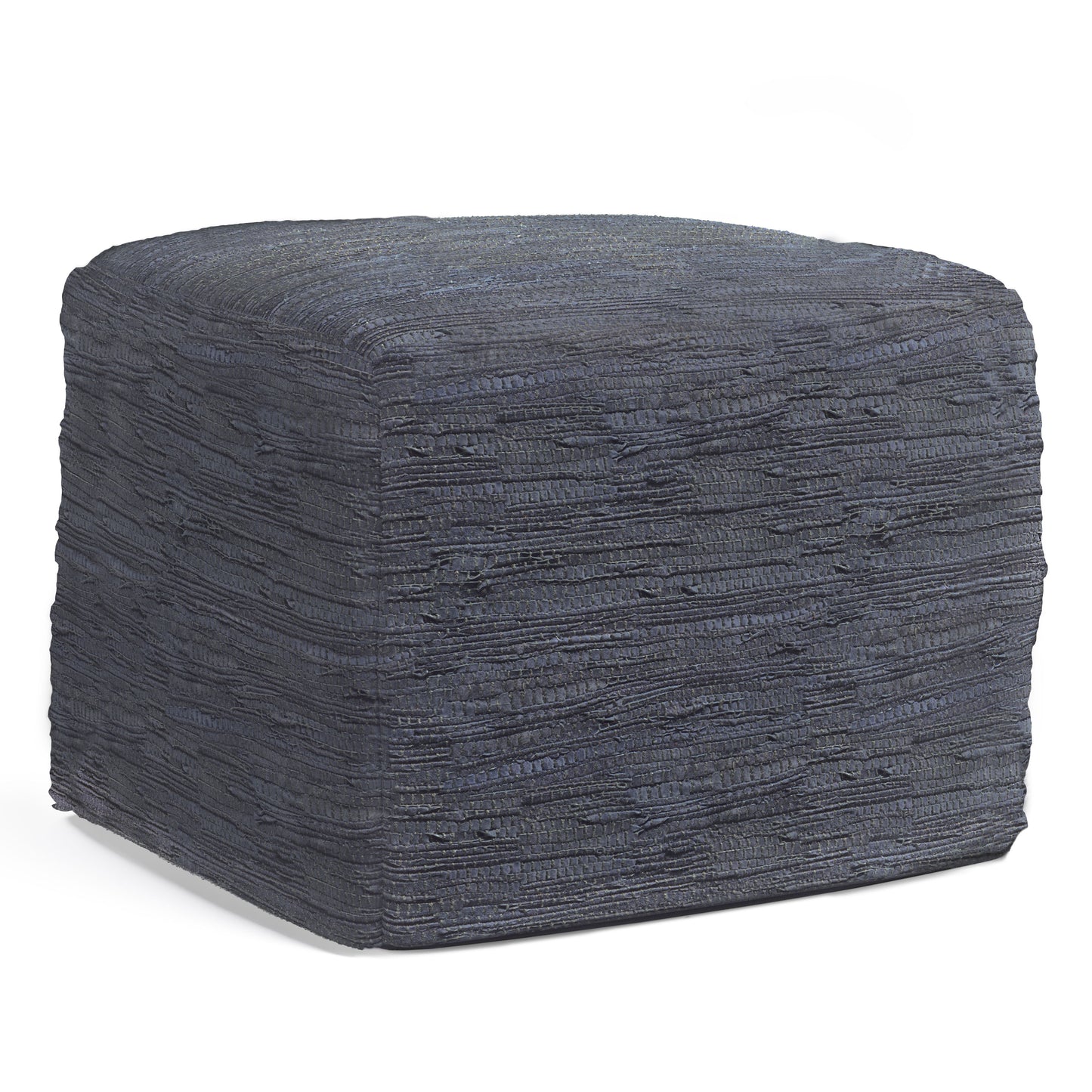 Fredrik - Square Pouf - Dark Blue