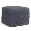 Fredrik - Square Pouf - Dark Blue