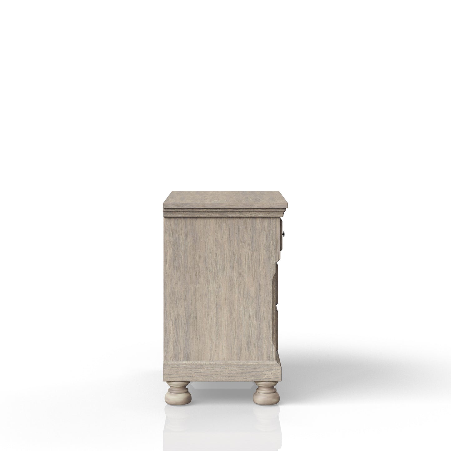 Nightstand Two Drawer - Antique Gray