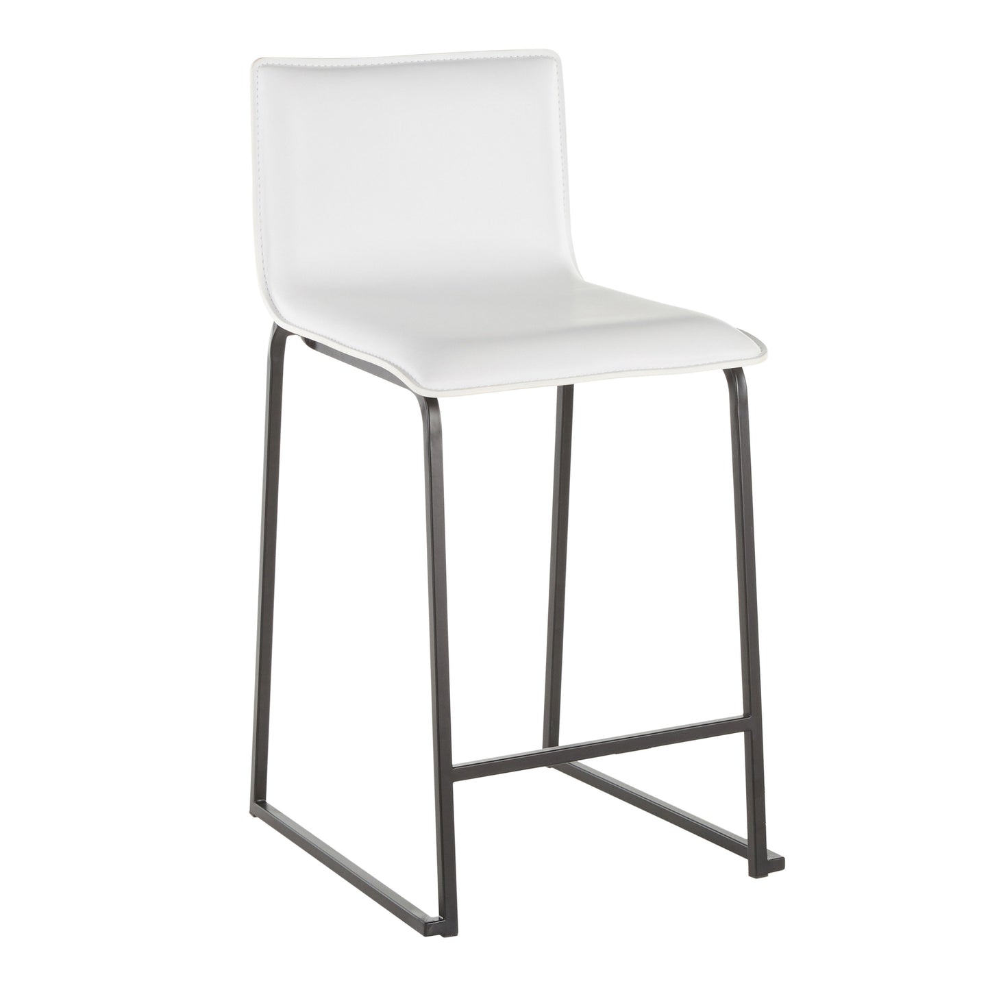Mara - Contemporary Counter Stool (Set of 2) - Black / White