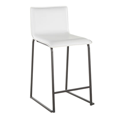 Mara - Contemporary Counter Stool (Set of 2) - Black / White
