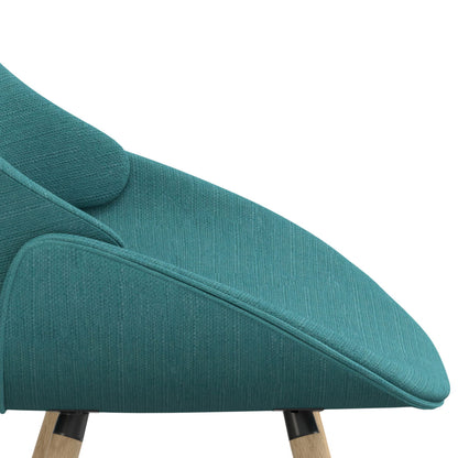 Malden - Bentwood Dining Chair - Turquoise Blue / Light Brown
