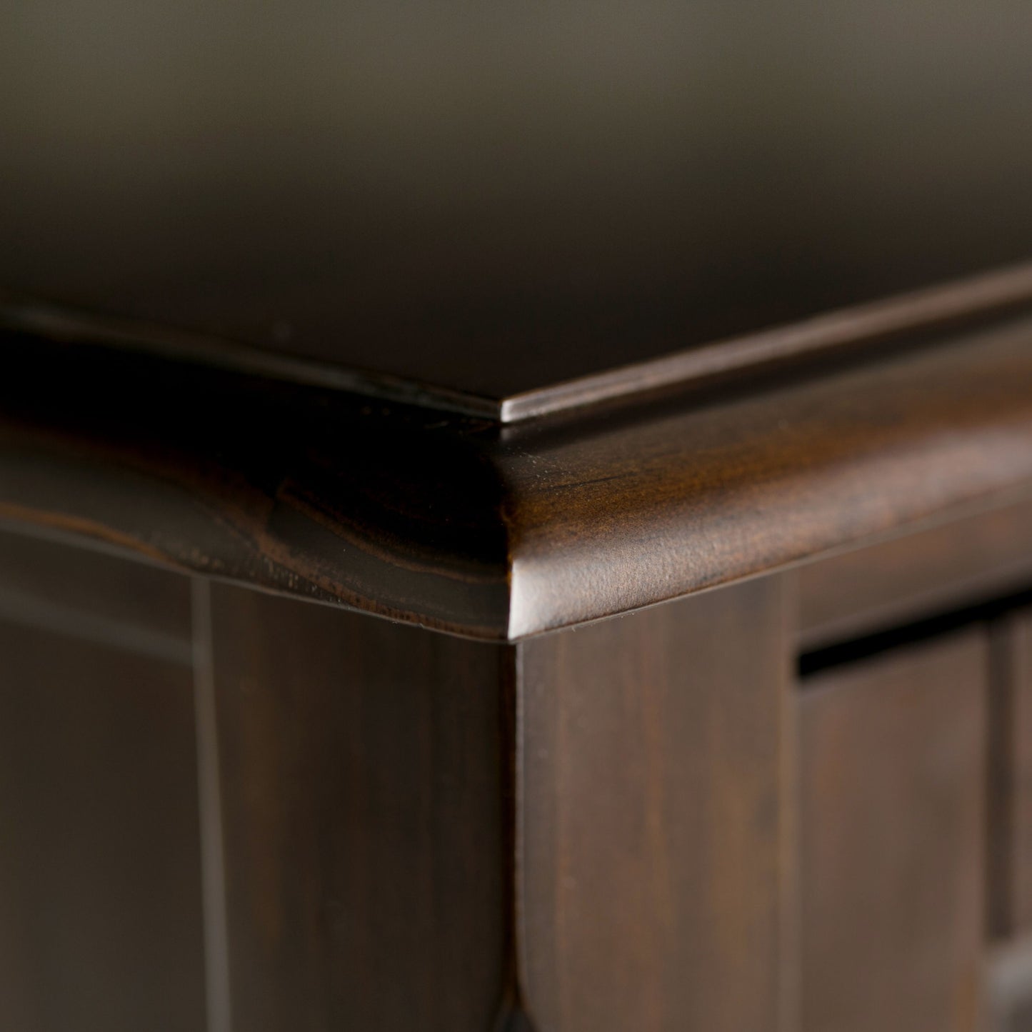 Burlington - Tall TV Media Stand - Mahogany Brown