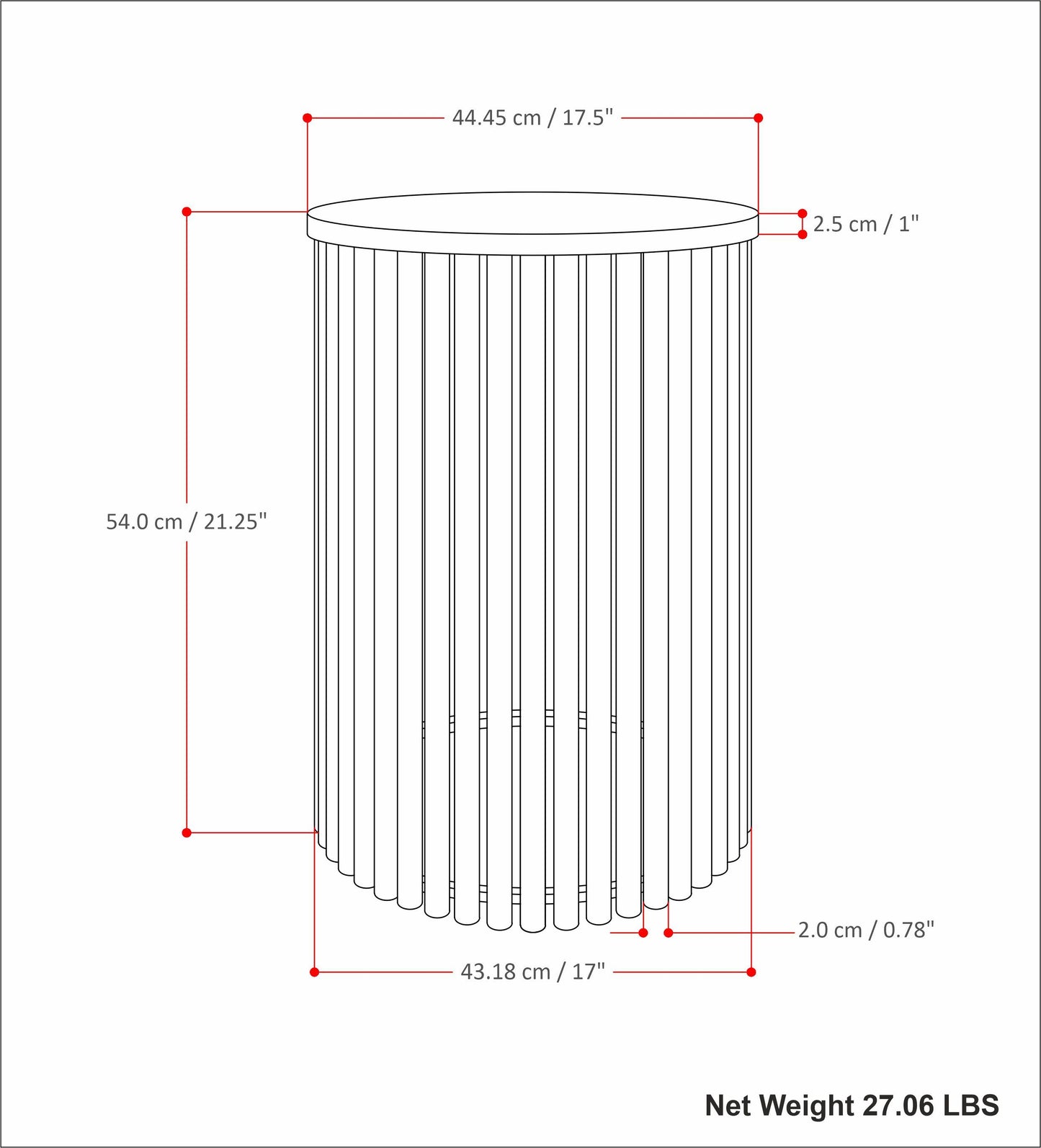 Demy - Metal And Wood Accent Table - Natural / White
