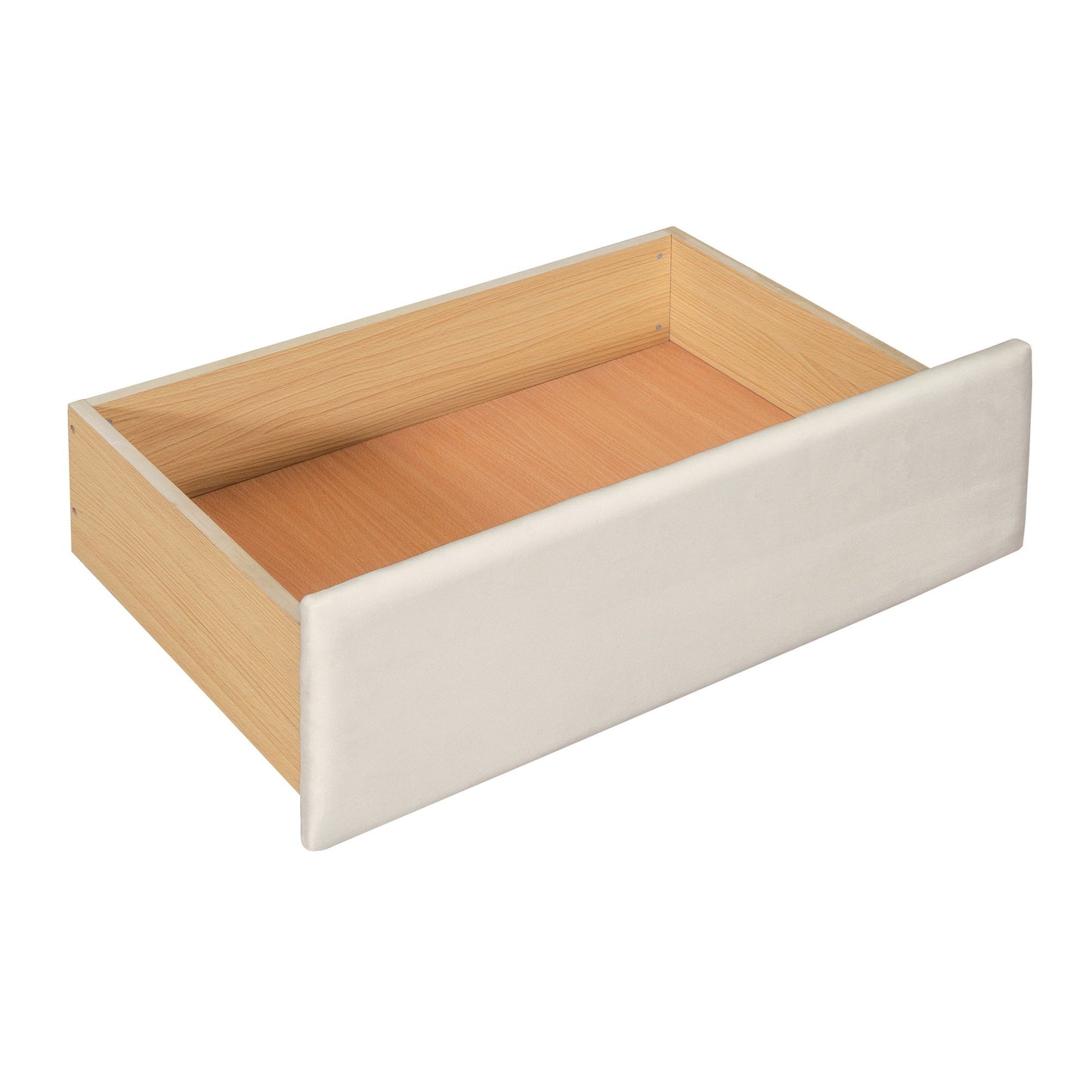 Twin Size Upholstered Daybed With Cloud-Shaped Backrest, Trundle & 2 Drawers And USB Ports - Beige