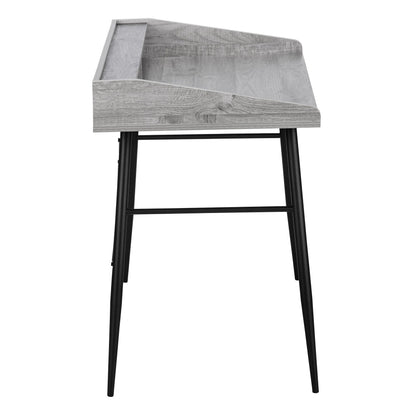 Computer Desk For Home Office, Storage Shelves, Versatile Placement - Gray