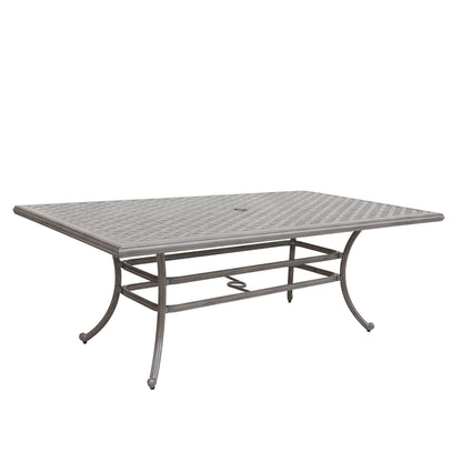Outdoor 7 Piece Aluminum Dining Set With Cushion - Golden Gauze