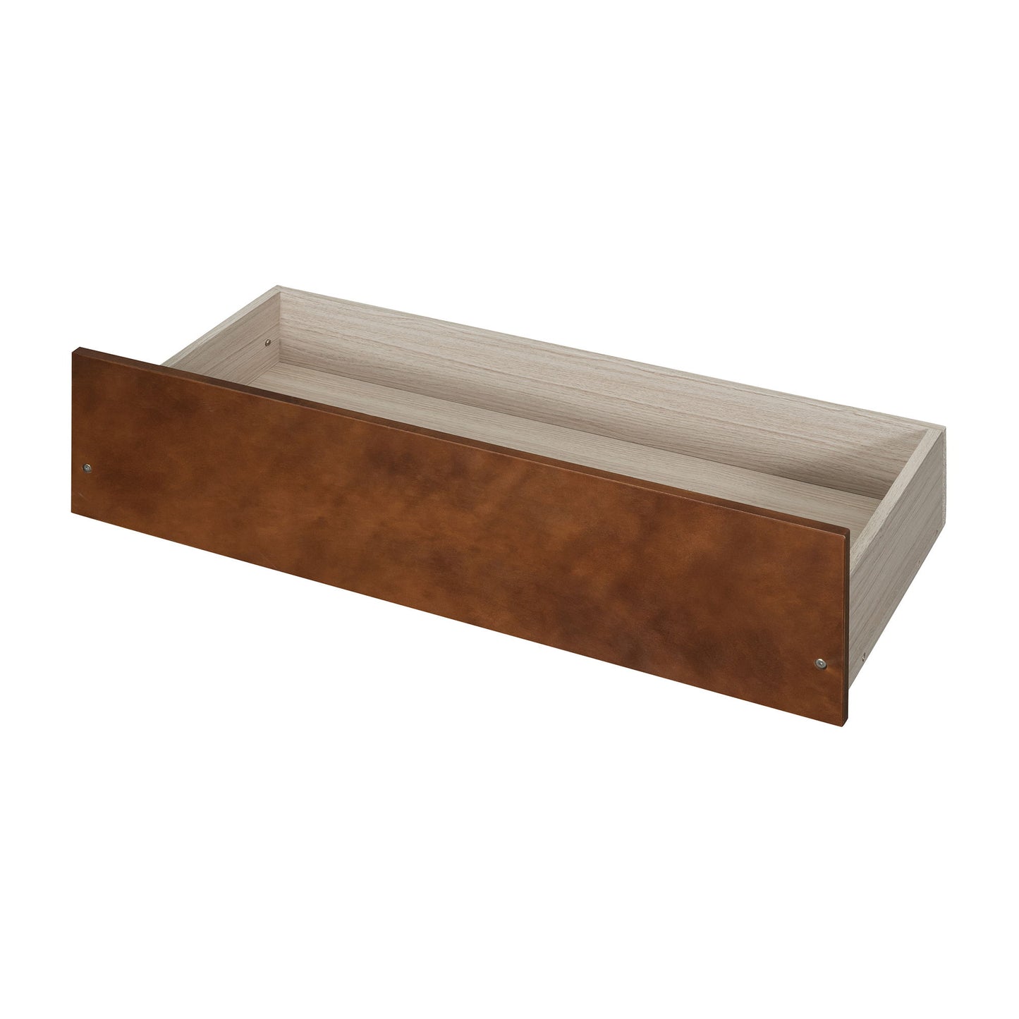 Twin Size Daybed Bed With Two Drawers - Walnut
