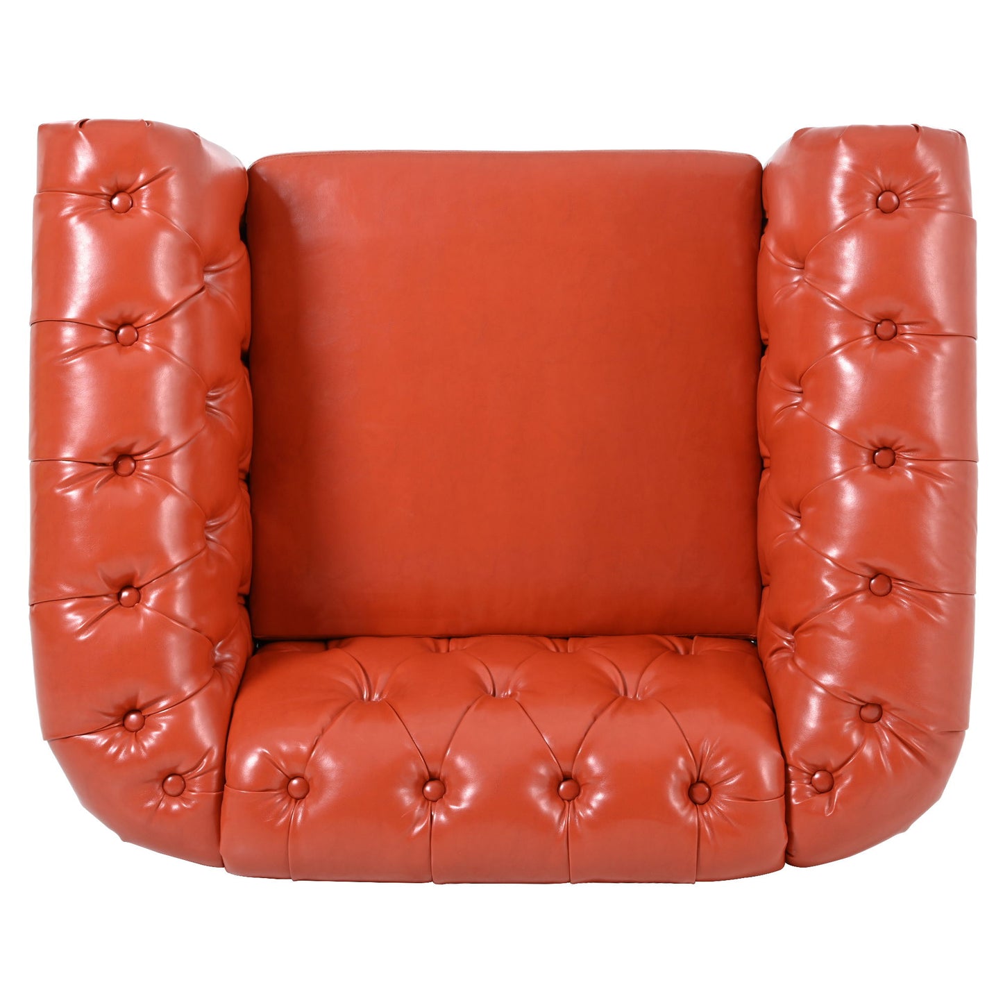 1 Seater Sofa For Living Room - Orange