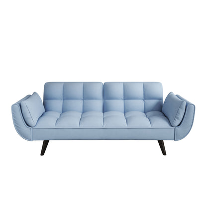 Sofa Soft Two Armrests Throw Pillow Pillow Comfortable Fit Apartment Bedroom Small Space - Antique Navy Blue