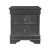 Shaker - Crocodile Metallic Nightstand - Gray