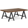 Sawhorse - Solid Walnut Veneer And Metal Coffee Table - Walnut