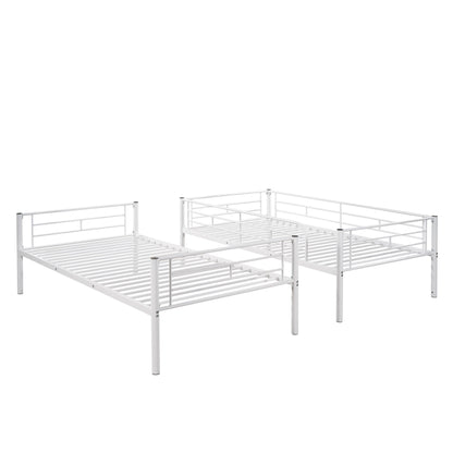 Twin Over Twin Bunk Bed - White