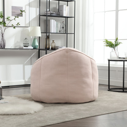 Bedding Bean Bag Sofa Chair High Pressure Foam Bean Bag Chair Adult Material With Padded Foam Padding Compressed Bean Bag With Footrest - Pink