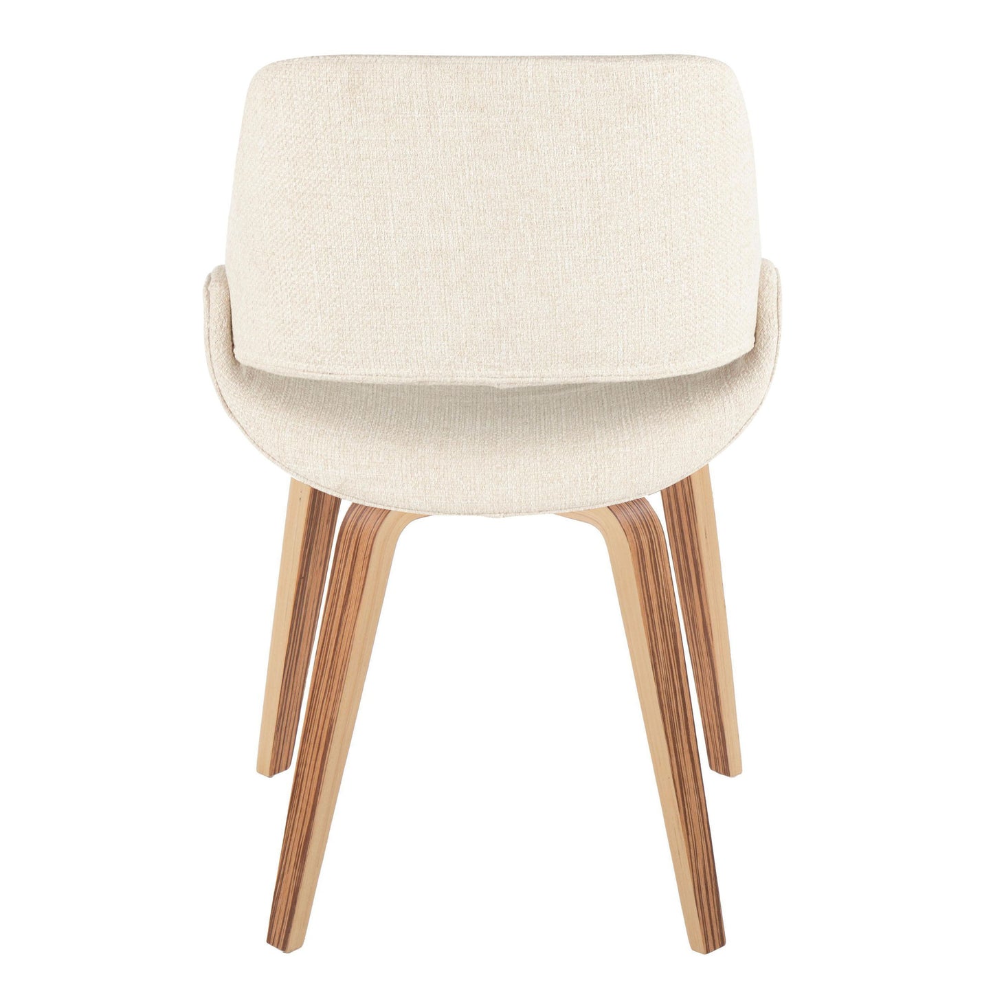 Fabrico - Mid-Century Modern Dining Chair (Set of 2) - Cream / Zebra