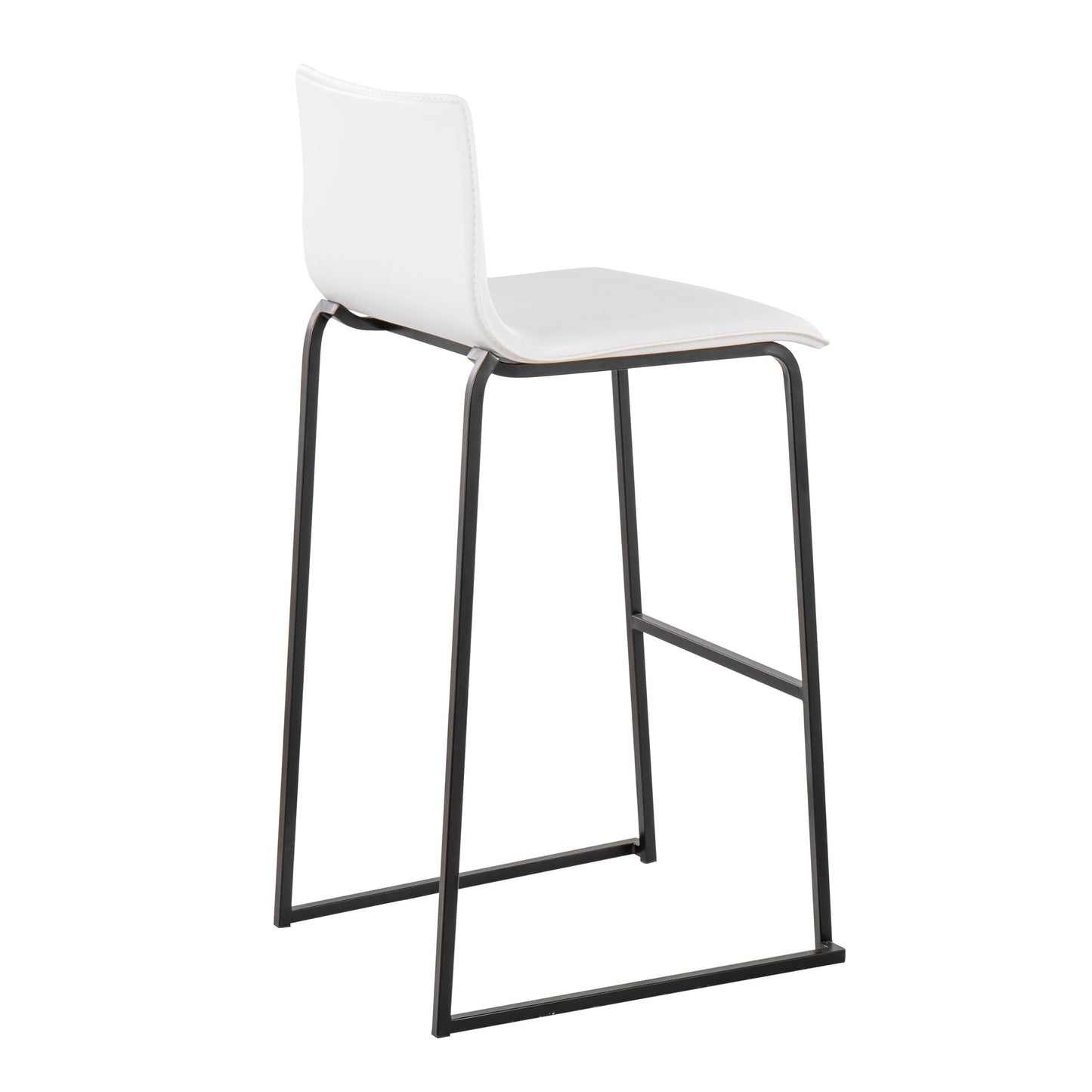 Mara - Contemporary Barstool (Set of 2) - Black / White