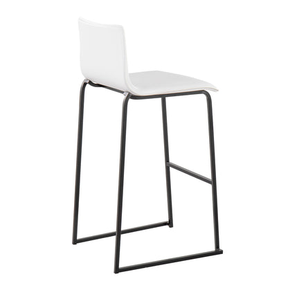 Mara - Contemporary Barstool (Set of 2) - Black / White