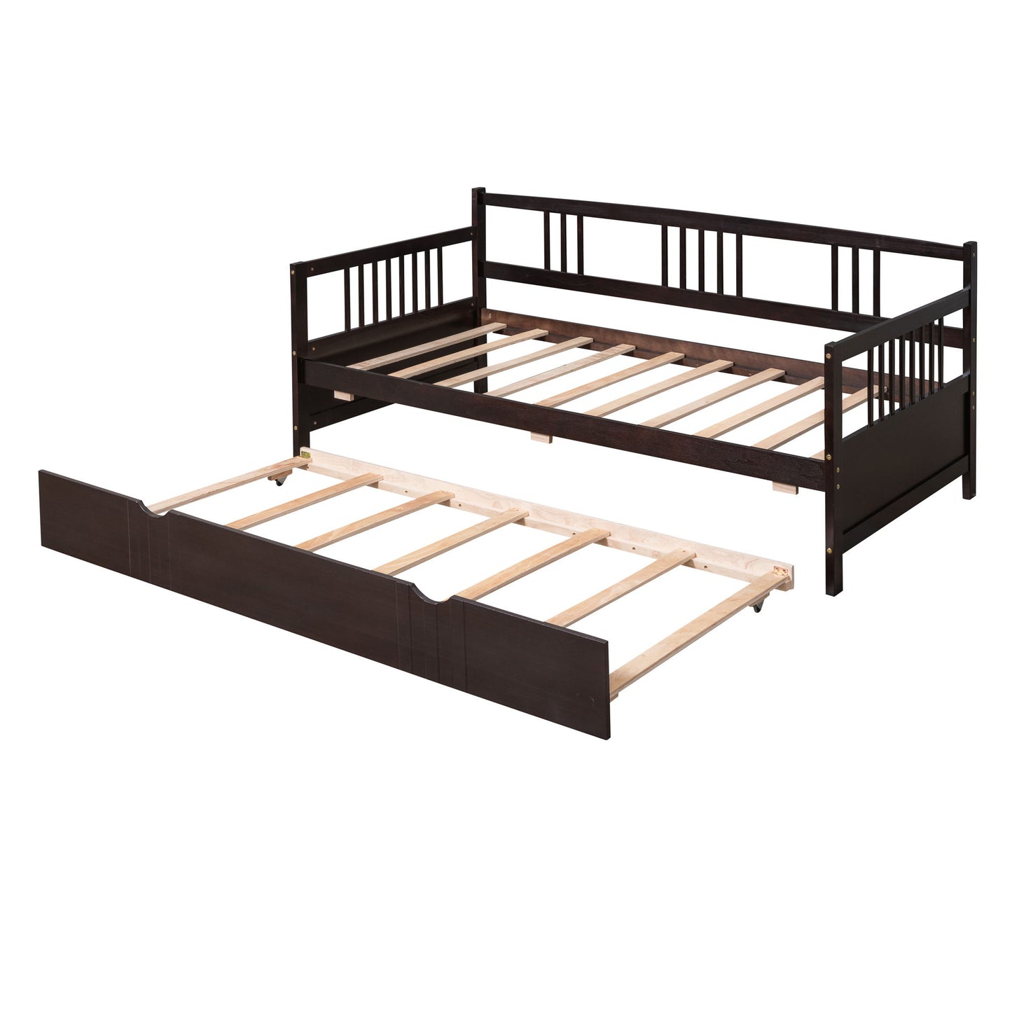Twin Size DayBed With Twin Size Trundle - Espresso