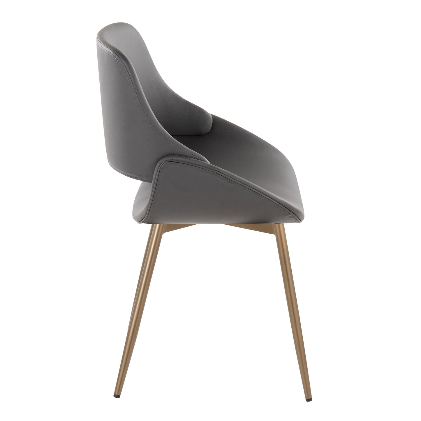 Fabrico - Contemporary Chair (Set of 2) - Antique Copper / Gray