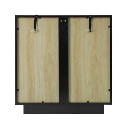 Storage Cabinet With Door For Living Room, Dining Room, Study - Black