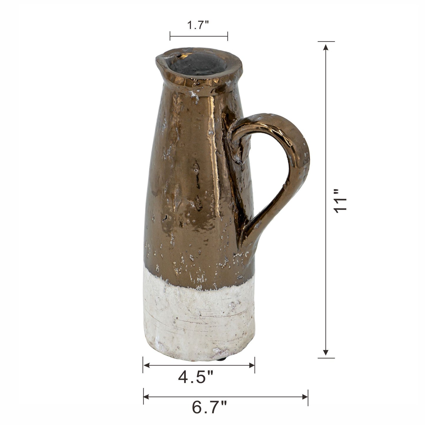 Candia - Terracotta Pitcher - Brown