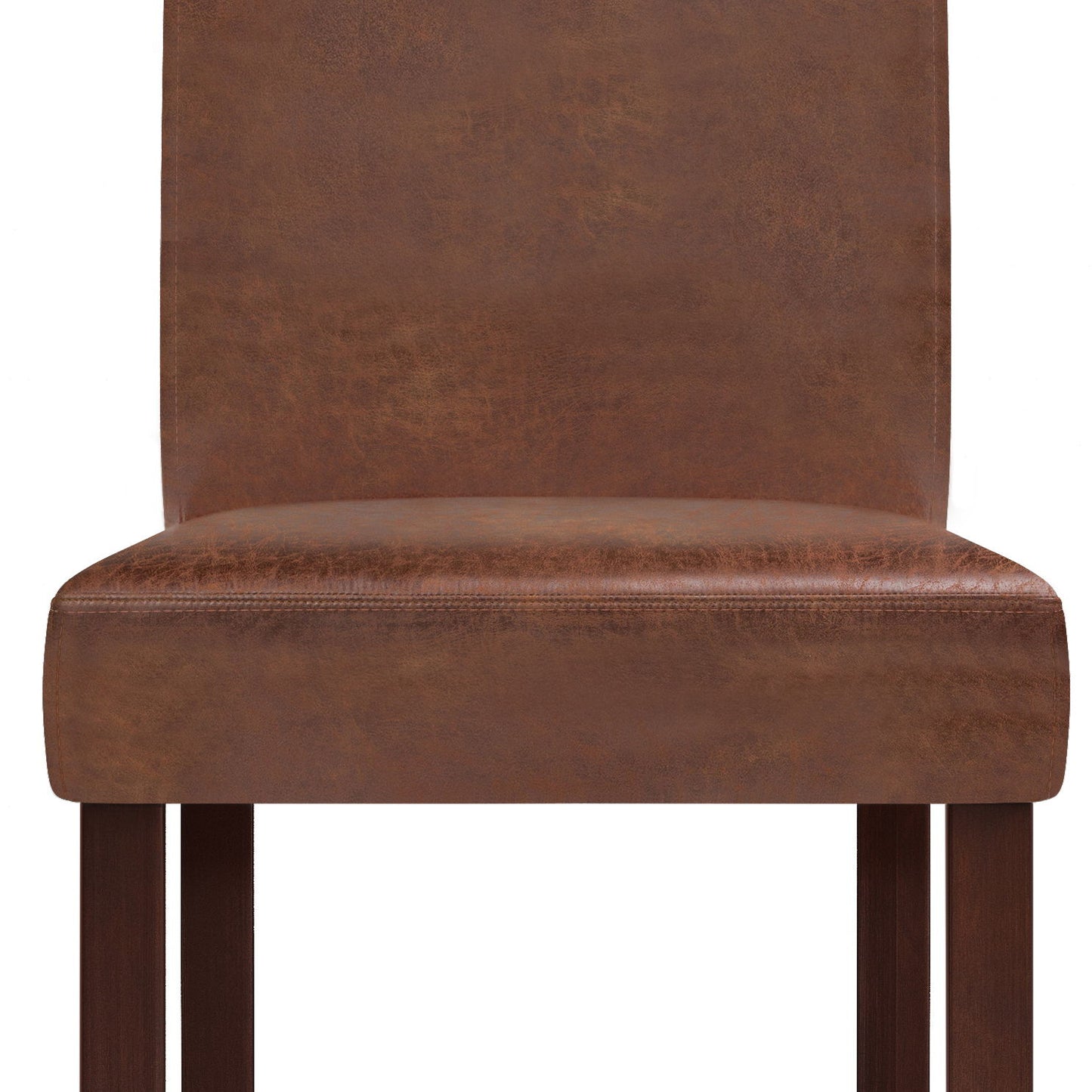 Acadian - Parson Dining Chair (Set of 2) - Distressed Saddle Brown