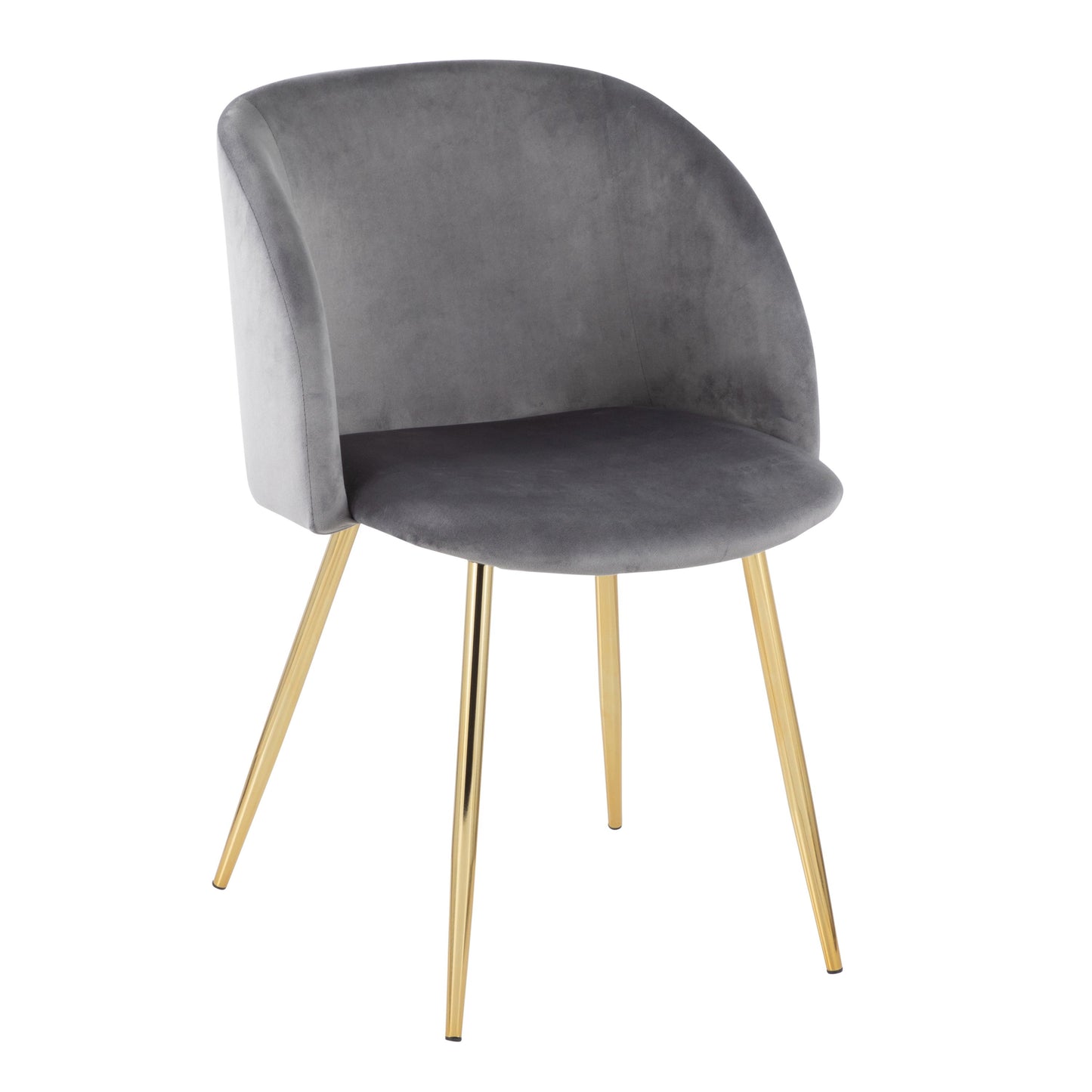 Fran - Contemporary Chair (Set of 2) - Gold / Silver