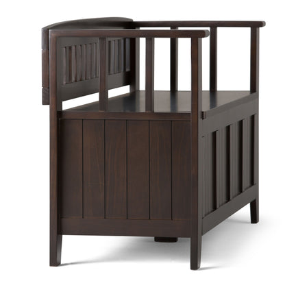 Acadian - Entryway Storage Bench - Brunette Brown