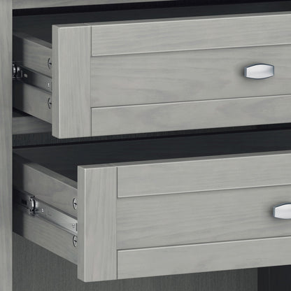Warm Shaker - Bedside Table - Fog Gray