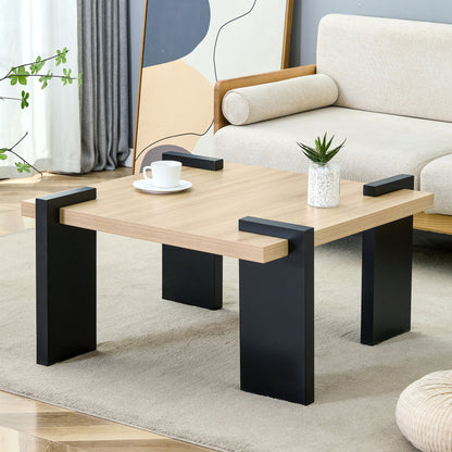 Coffee Table, Suitable For Modern Minimalist Living Rooms And Leisure Areas - Natural Wood