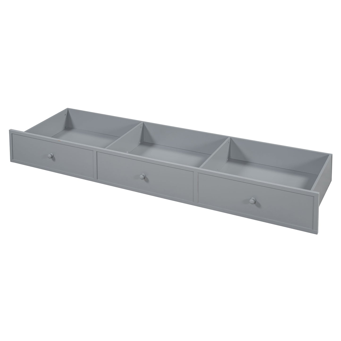 Full Size Daybed With 3 Drawers USB Ports And Desk - Gray