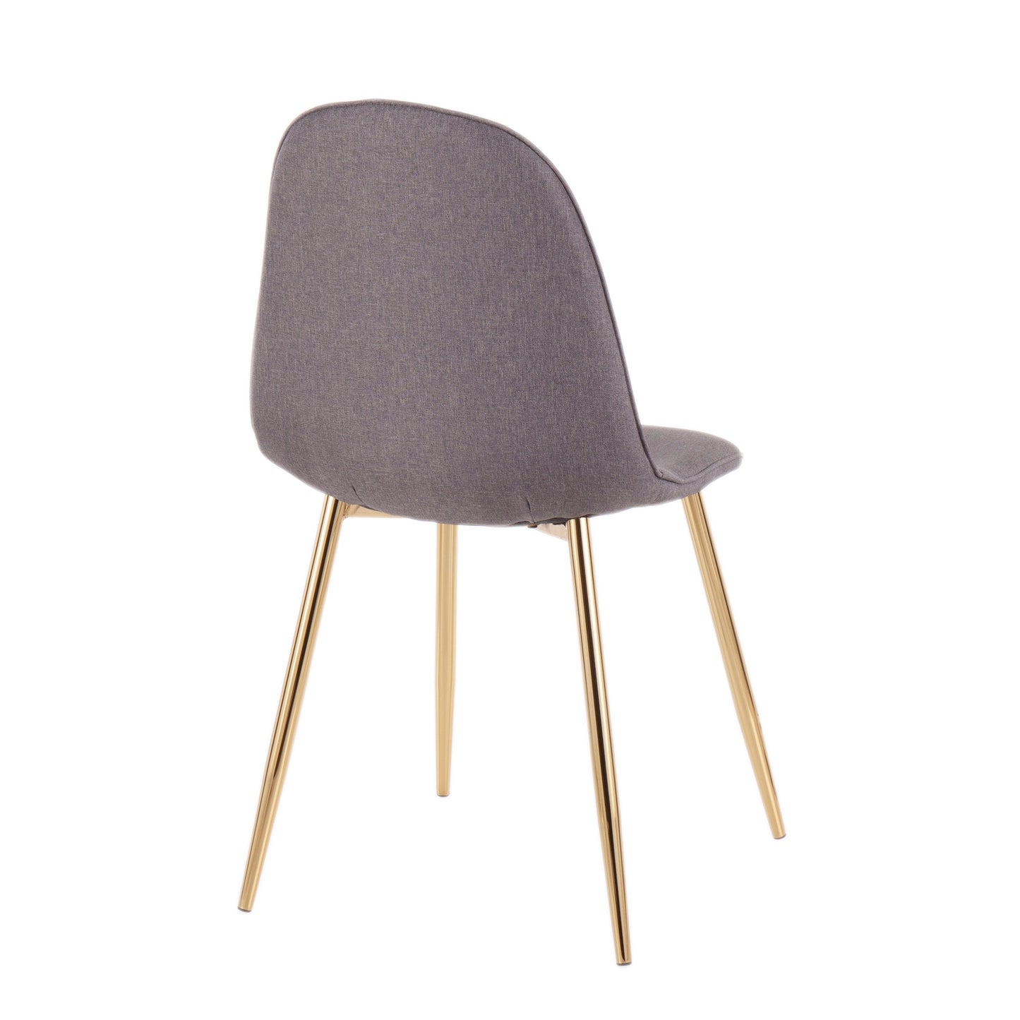 Pebble - Contemporary Chair (Set of 2) - Gold / Charcoal