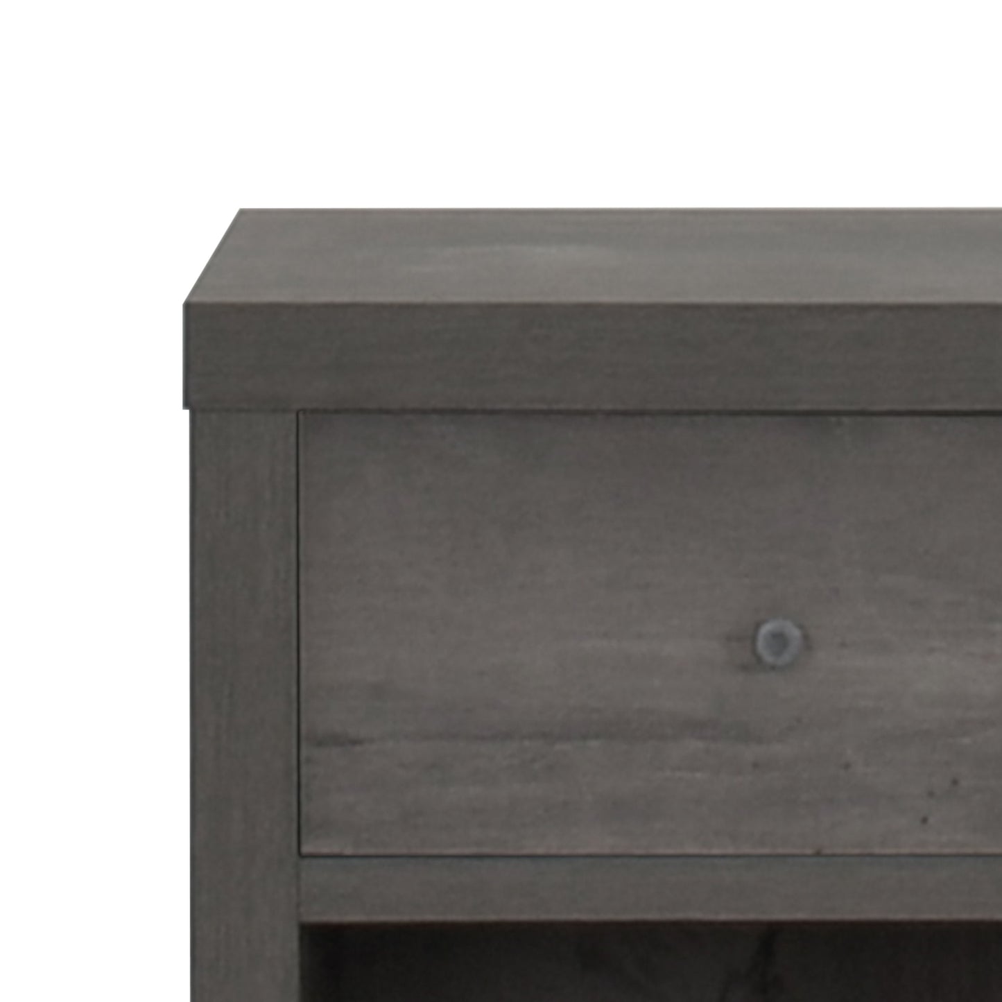 Nystrom - Wood Single Drawer Nightstand - Gray