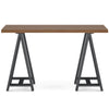 Sawhorse - Solid Walnut Veneer And Metal Console Sofa Table - Walnut