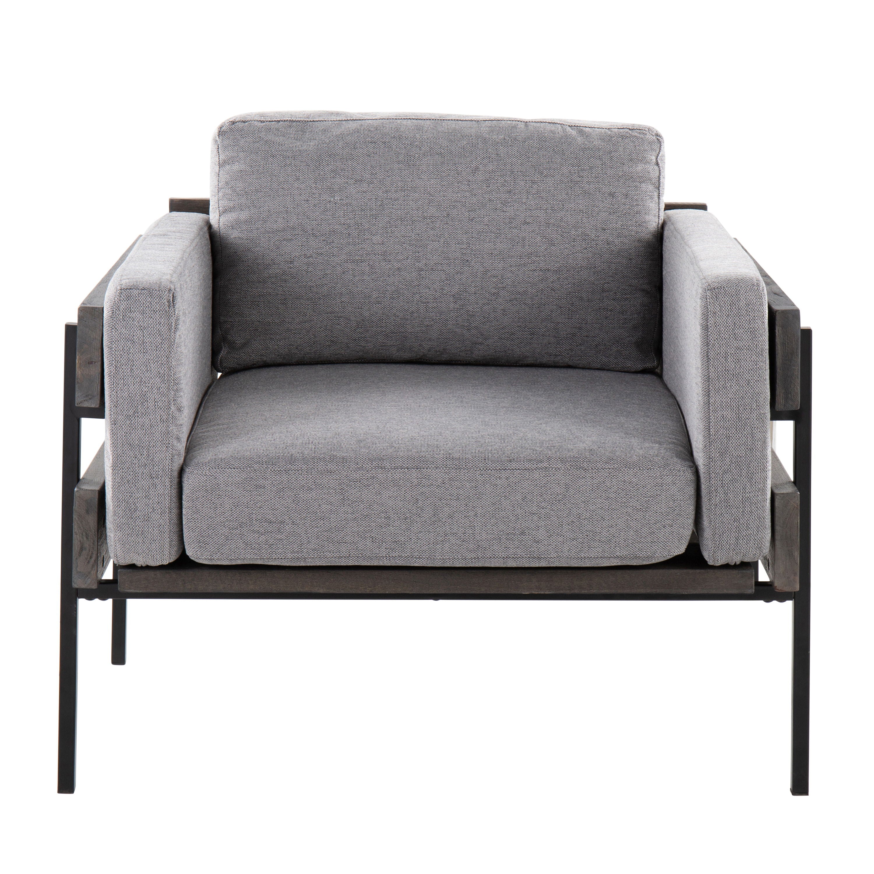 Kari - Farmhouse Chair - Black / Gray / Light Gray